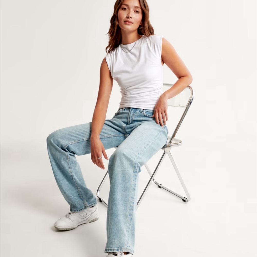 GRAY Abercrombie Modal collection Drape tank